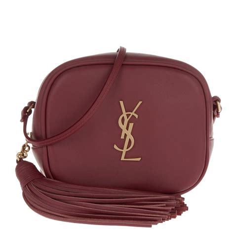 red ysl monogramme bag